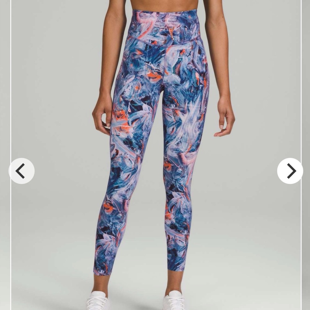 NWT- Lululemon Base Pace HR Tight 25” Leggings - Atmospheric Purple Multi-Size 0 - Picture 2 of 7